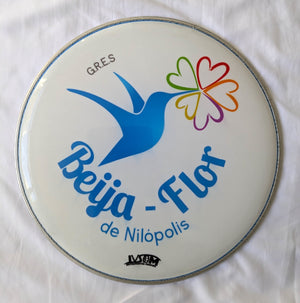 IVSOM, 12 inch nylon, Caixa and Repique heads with Samba School Logos