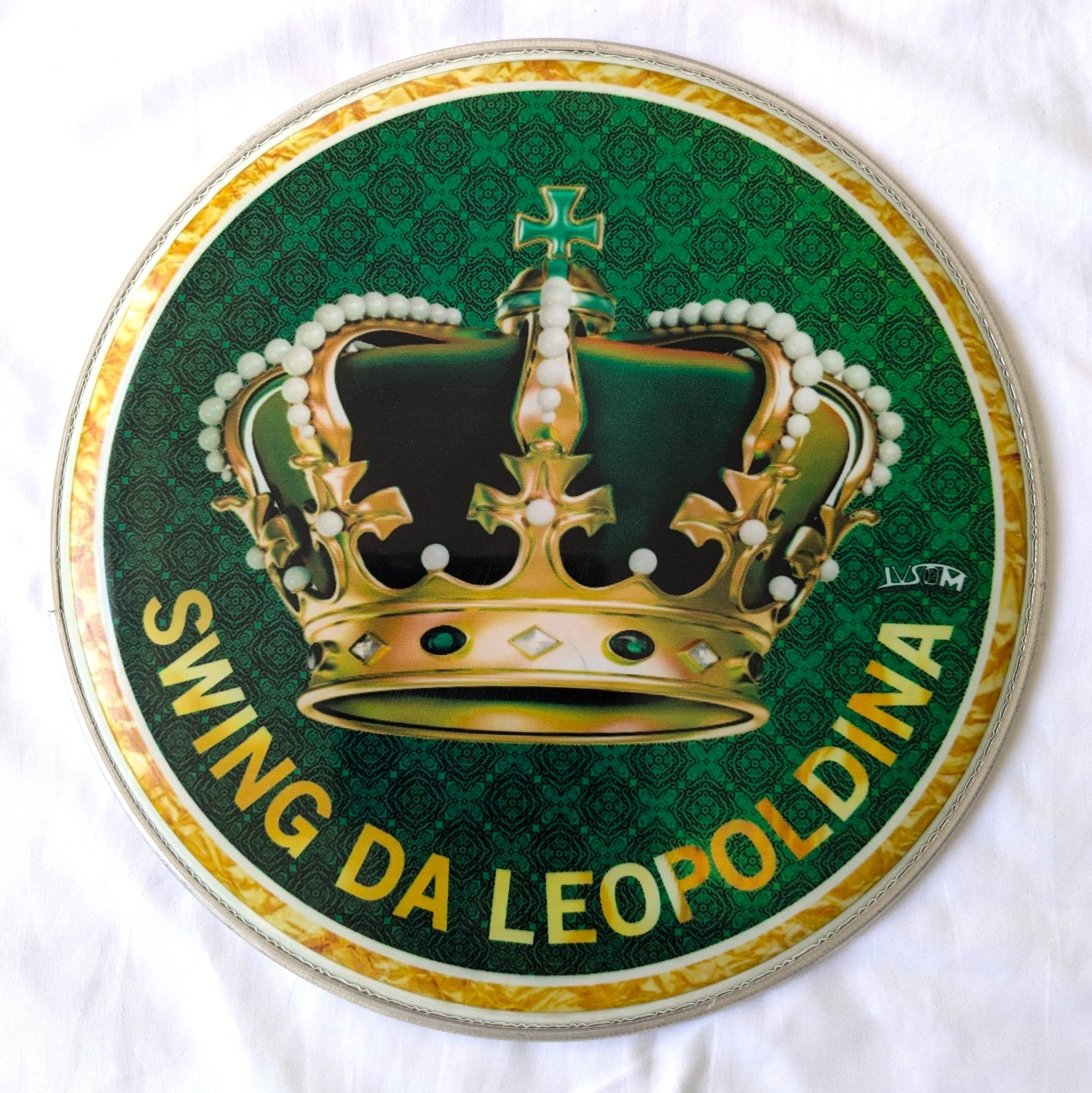 IVSOM, 12 inch nylon, Caixa and Repique heads with Samba School Logos