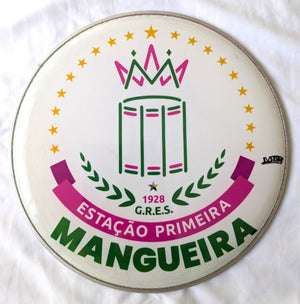 IVSOM, 12 inch nylon, Caixa and Repique heads with Samba School Logos