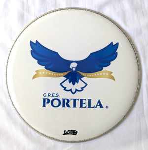 IVSOM, 12 inch nylon, Caixa and Repique heads with Samba School Logos
