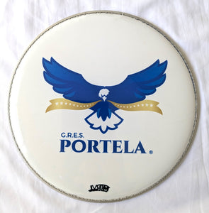 IVSOM, 12 inch nylon, Caixa and Repique heads with Samba School Logos