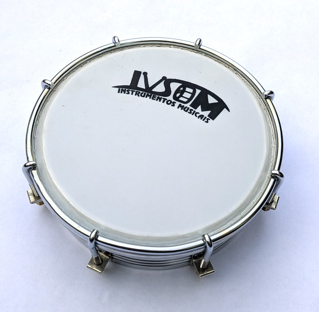 IVSOM tamborim, aluminum shell, 8 tuning hooks, 6" x 2.3"