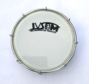 IVSOM tamborim, aluminum shell, 8 tuning hooks, 6" x 2.3"