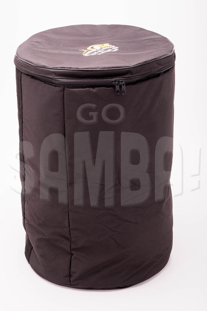 Repinique mor drum bag. Black nylon drum bag with shoulder straps and IVSOM logo on top.