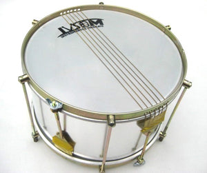 Top view of Brazilian drum, with two sets of six strings. 