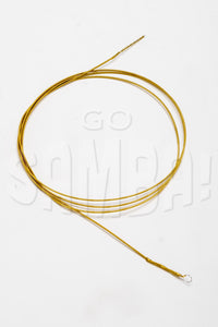 coiled up caixa string. Used on Brazilian samba drums called caixas. 