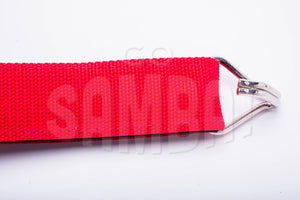 Red samba strap.