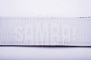 White strap on white background. 